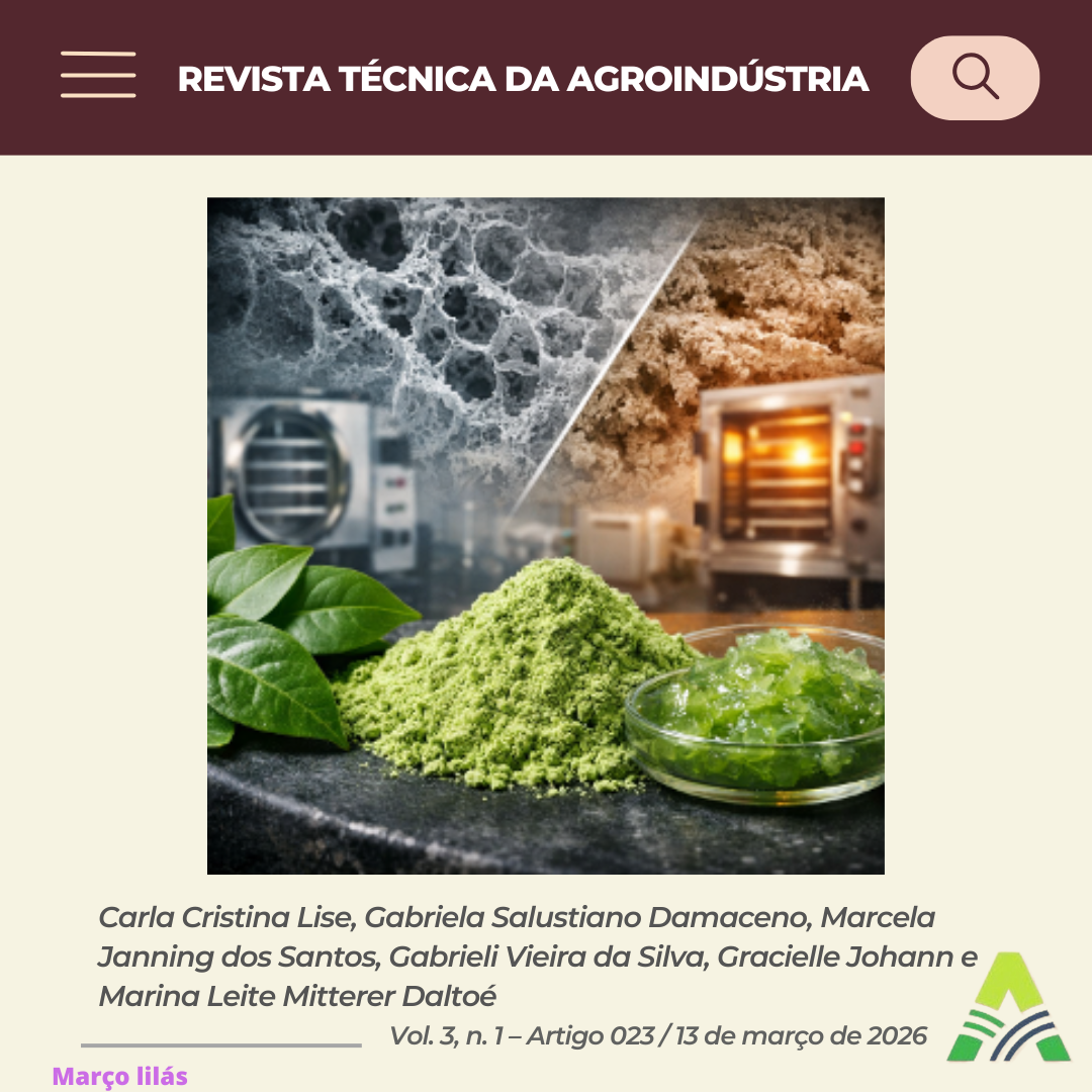 CONDIÇÕES DE SECAGEM PARA OBTENÇÃO DE MUCILAGEM FOLIAR DE Pereskia aculeata COMO INGREDIENTE ALIMENTAR 